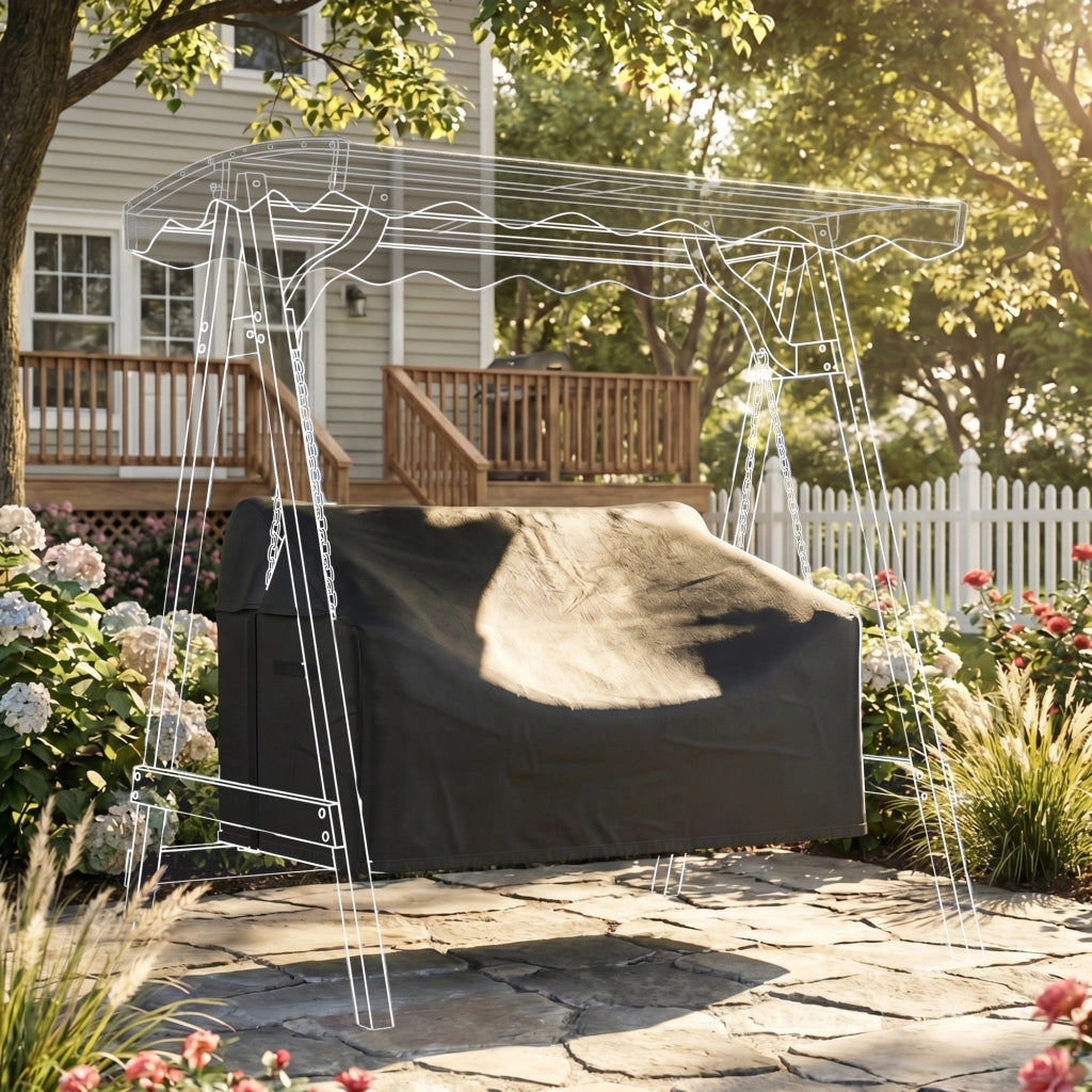 Copertura per dondolo da giardino 2 posti ¨C Xylo ¨C tessuto Oxford 420D impermeabile
