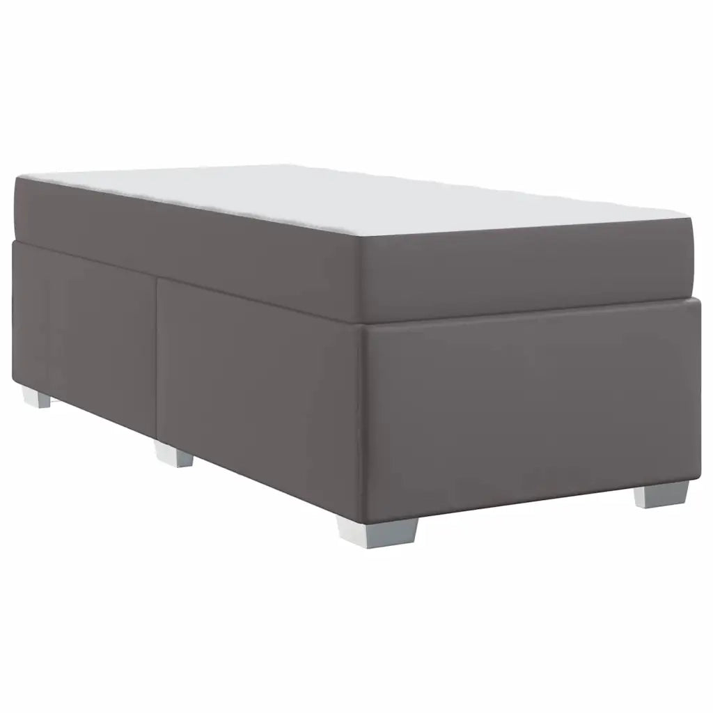 Struttura del letto con materasso Grigio 100 x 200 cm Tessuto 3399228