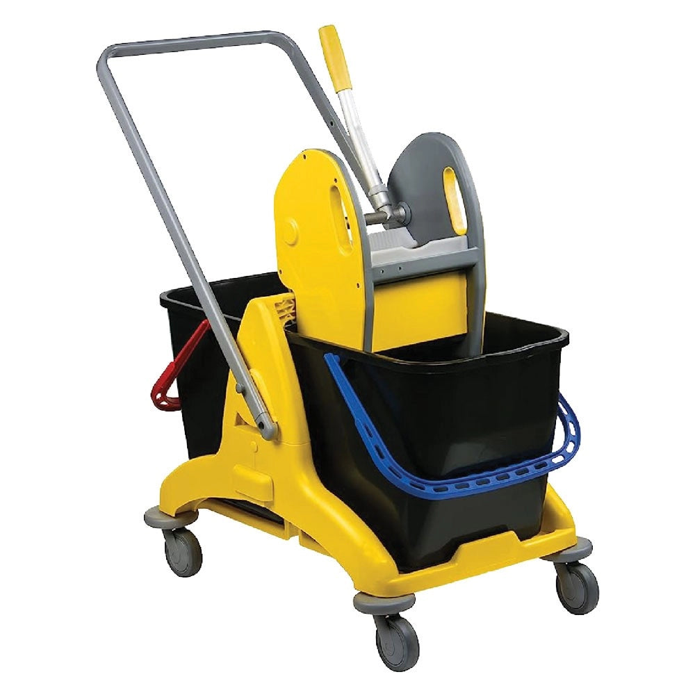 CARRELLO MULTIUSO DOPPIA VASCA 2 VASCHE DA 25 LT CIASCUNA