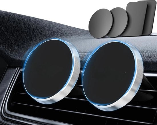 Supporto magnetico per telefono auto - Supporto per telefono cellulare auto - Supporto per navigatore auto - Supporto universale per telefono cellulare - Universale