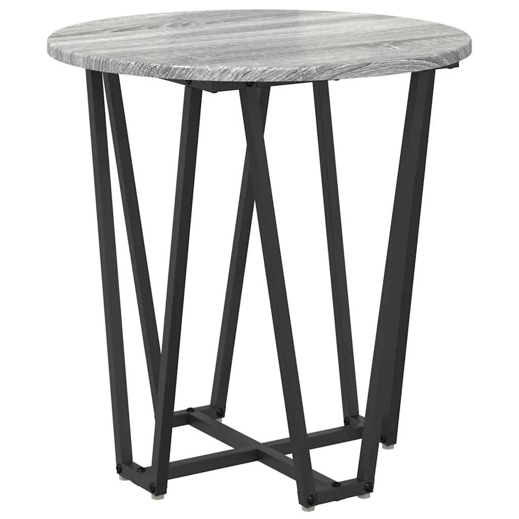 Set tavolini 2 pz | Tavolo laterale Grigio Sonoma e Nero
