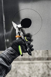 Taglierini a Forza Aumentata con Azione Offset a Doppia Manovella, Codice 1027210, Lunghezza 25 cm, Acciaio e Plastica Trattato Termicamente, Nero/Bianco/Giallo/Arancione