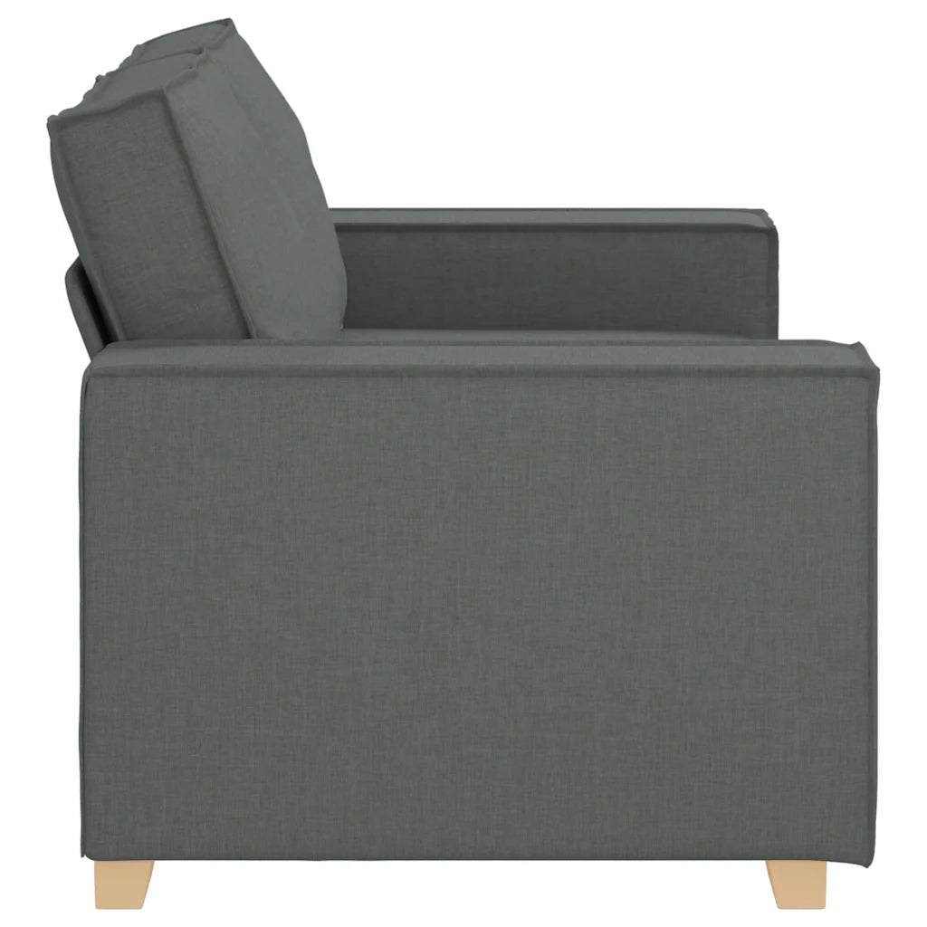 Divano | Divano da soggiorno | Sofa a 2 posti Grigio scuro 160x78x84 cm in tessuto