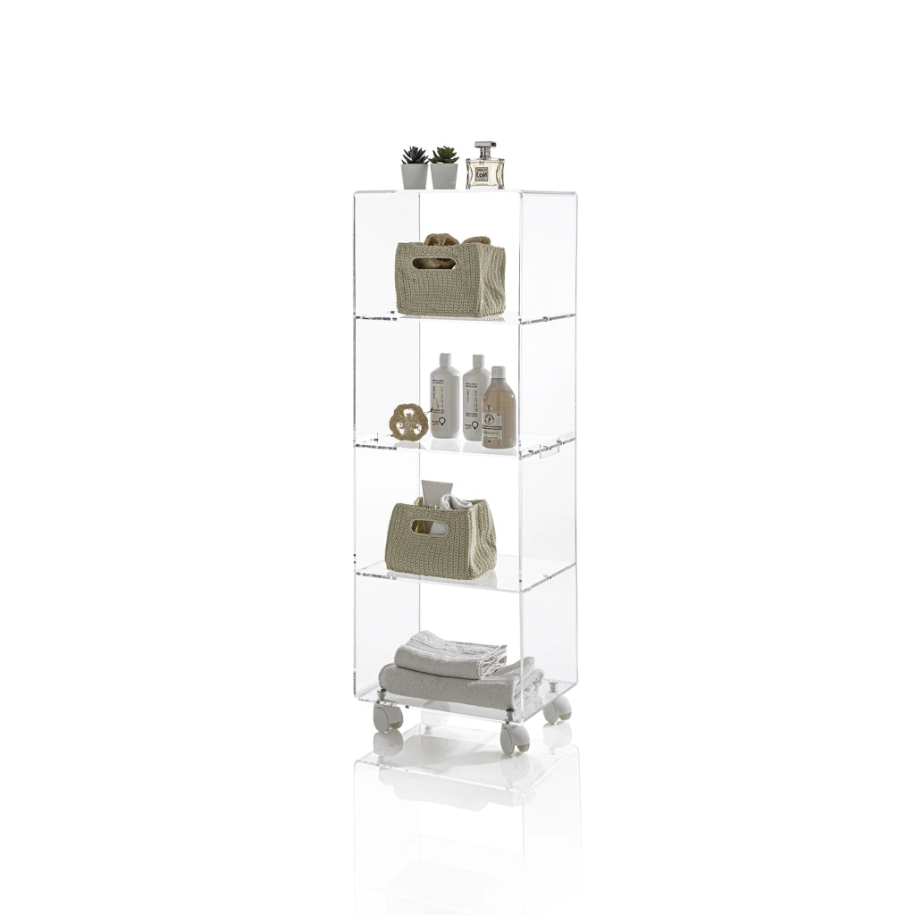 Mobiletto c/ruote THALOS trasparente