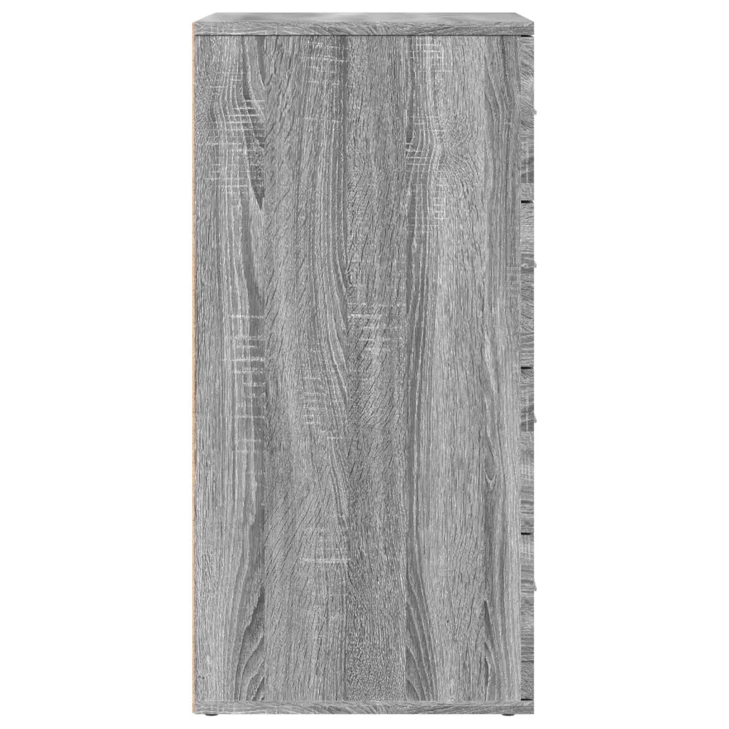 Credenze 2 pz | Madia | Buffet da pranzo | Armadio da pranzo Grigio Sonoma 60x39x80 cm in Legno Multistrato