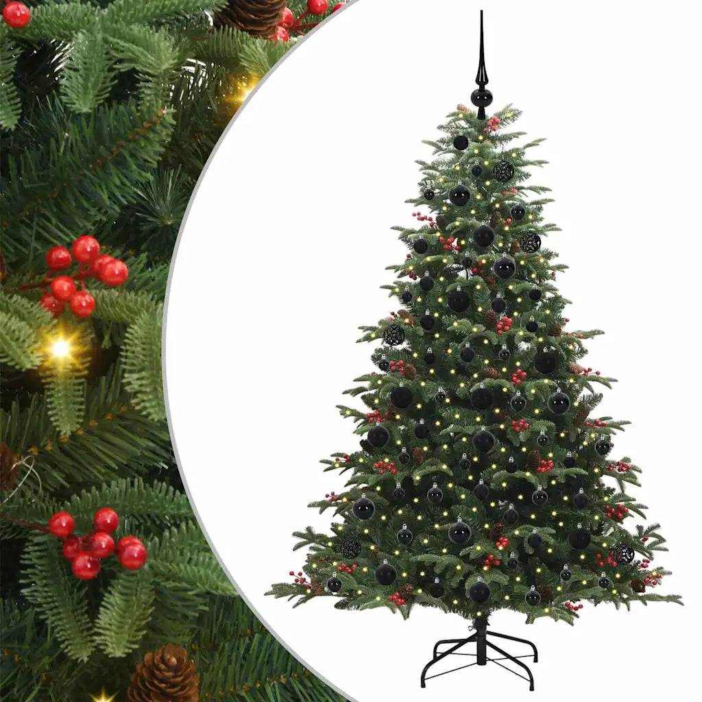 Albero di Natale artificiale con 300 LED Verde 180 cm 3395551