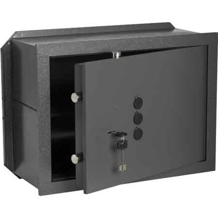 CASSAFORTE CON CHIAVE E COMBINAZIONE MECCANICA ART. 82210 CISA mm 420x200x300h,2 Cat. Orizz.,2 Cat. - CISA