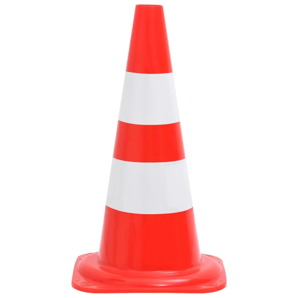 Set Segnaletica Coni Stradali e Catena da 10 m Rosso Bianco 150948