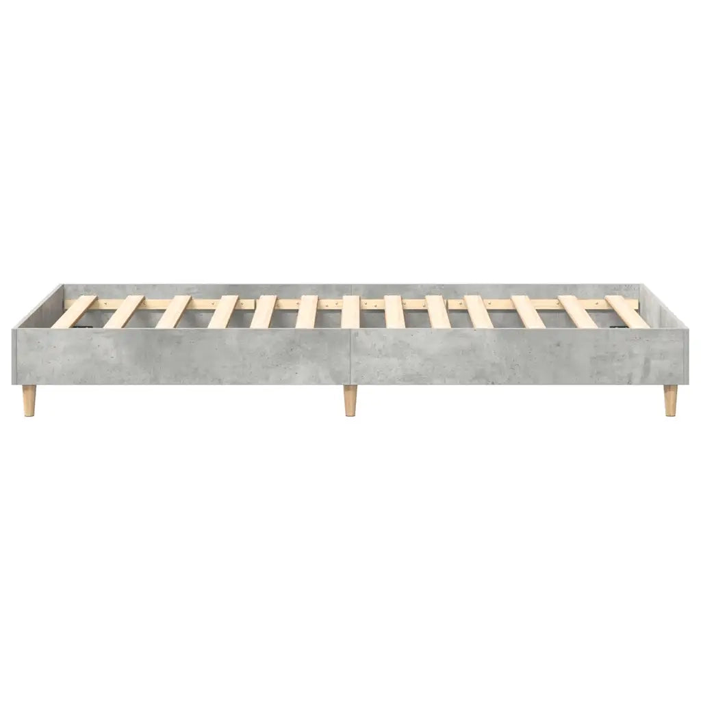 Giroletto senza Materasso-Struttura Letto Grigio Cemento 100x200 cm Truciolato
