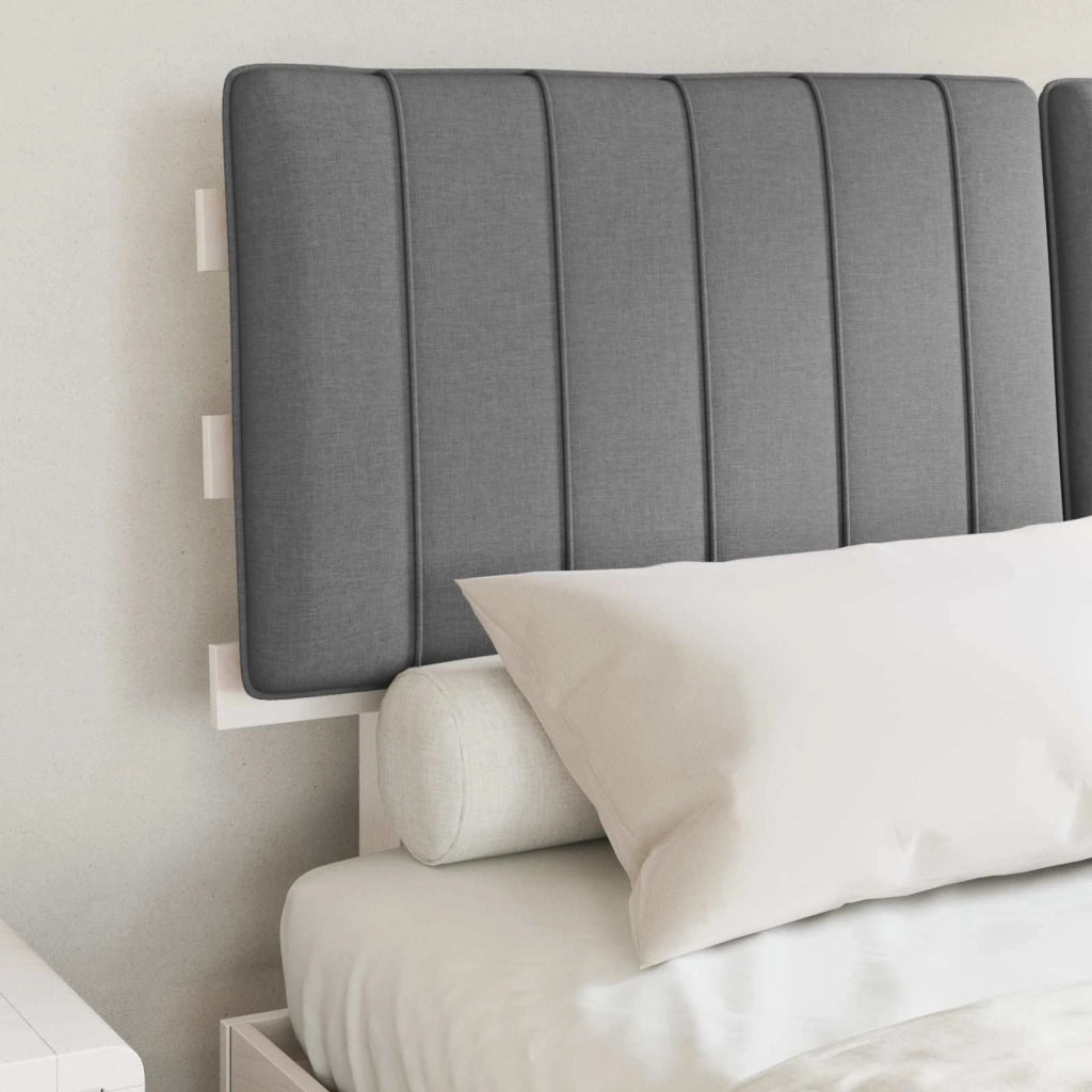 Letto con Testiera Rivestita-Struttura Letto con Testiera Grigio chiaro 140 x 200 cm 923010