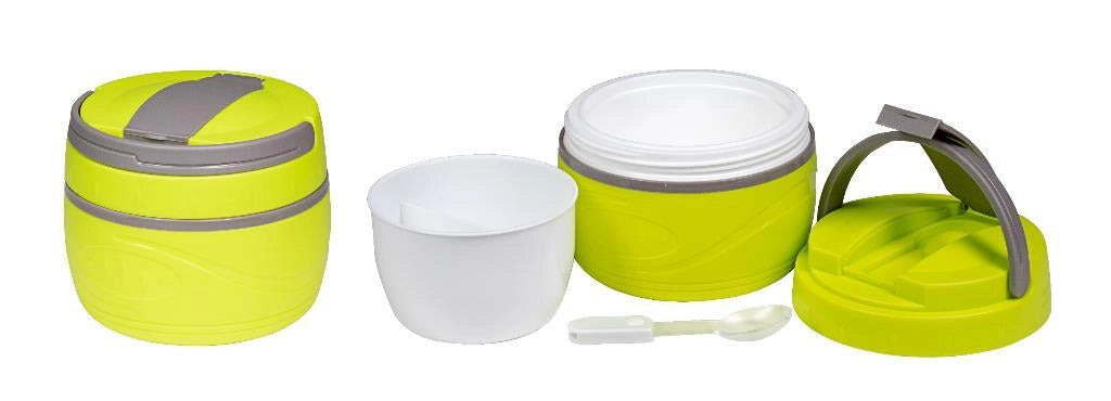 Portapranzo Termico con Secondo e Posate Verde 0,5 Litri
