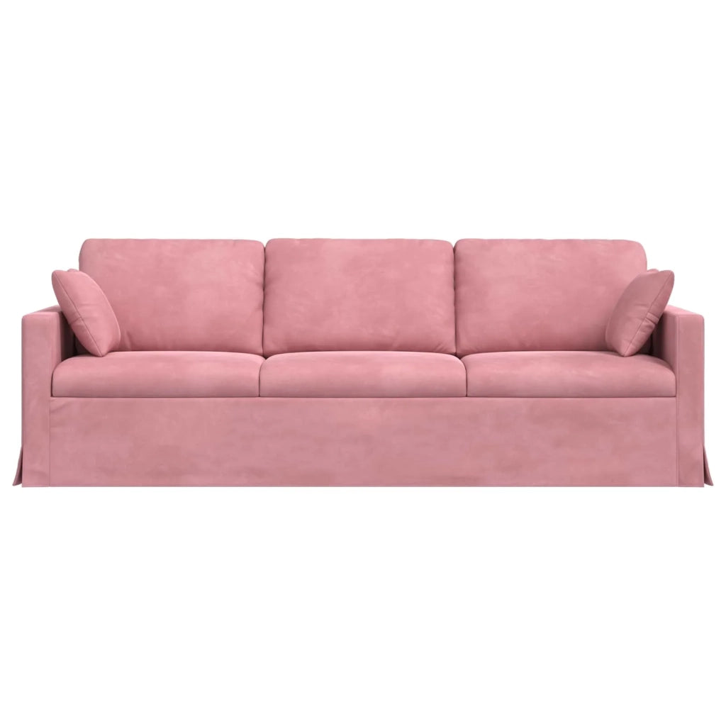 Divano Rosa 228 x 78 x 80 cm Velluto 42024444