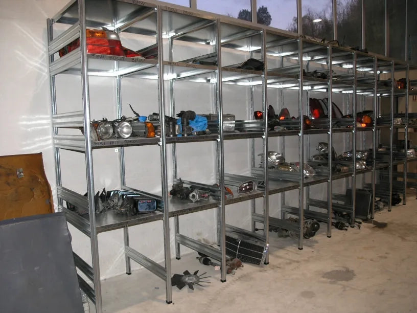 Scaffalatura in metallo da magazzino Zincata cm. 100x70x180h