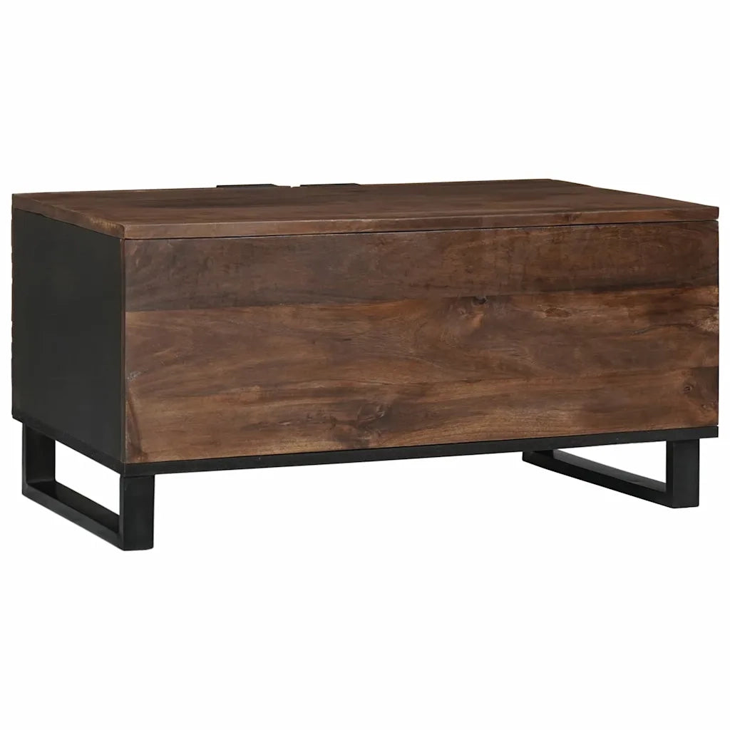 Tavolino da Salotto-Tavolino da soggiorno-Tavolo Marrone e Nero 80 x 50 x 40 cm 563843