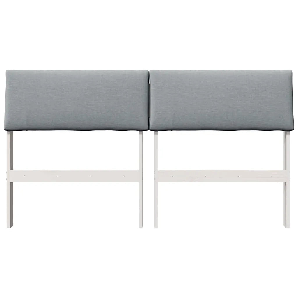 Testiera | Testata imbottita Grigio chiaro 160 cm Pino massello