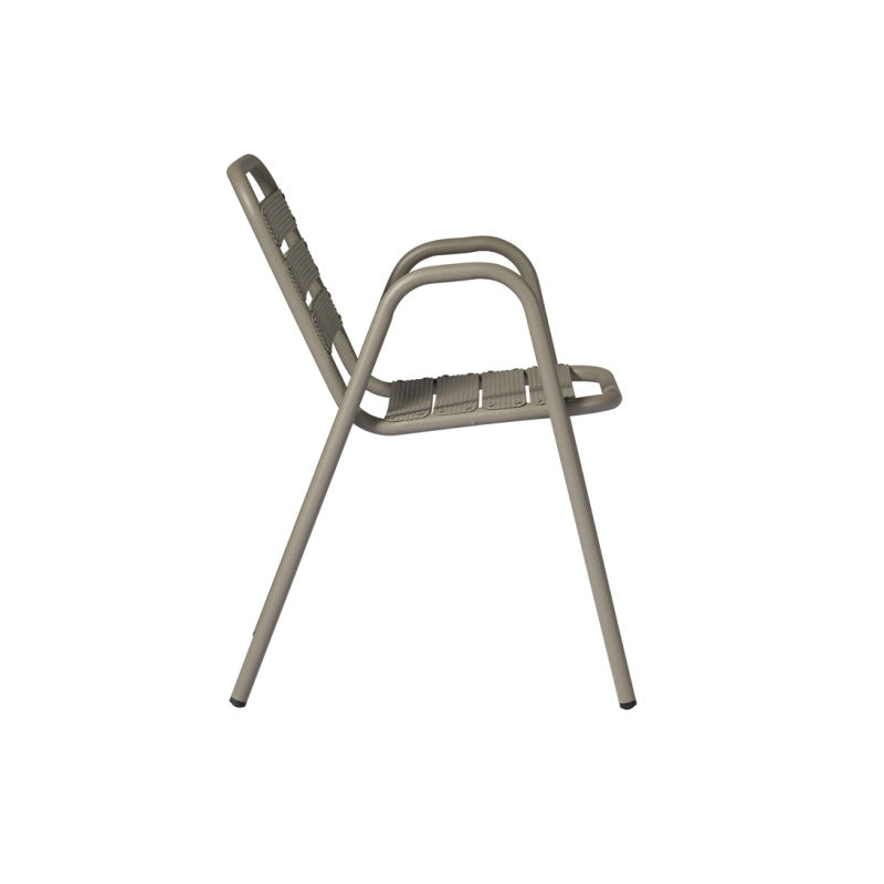 Sedia Calipso MOIA in alluminio set da 2 tortora