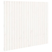 Testiera | Testata da Parete Bianca 127,5x3x110 cm Legno Massello di Pino
