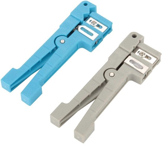 Strumento per Strappare Fibre Ottiche - Strumento per Strappare Cavi Coassiali - Strumento Leggero e Maneggevole - Taglia Cavi e Crimpa Cavi Professionale