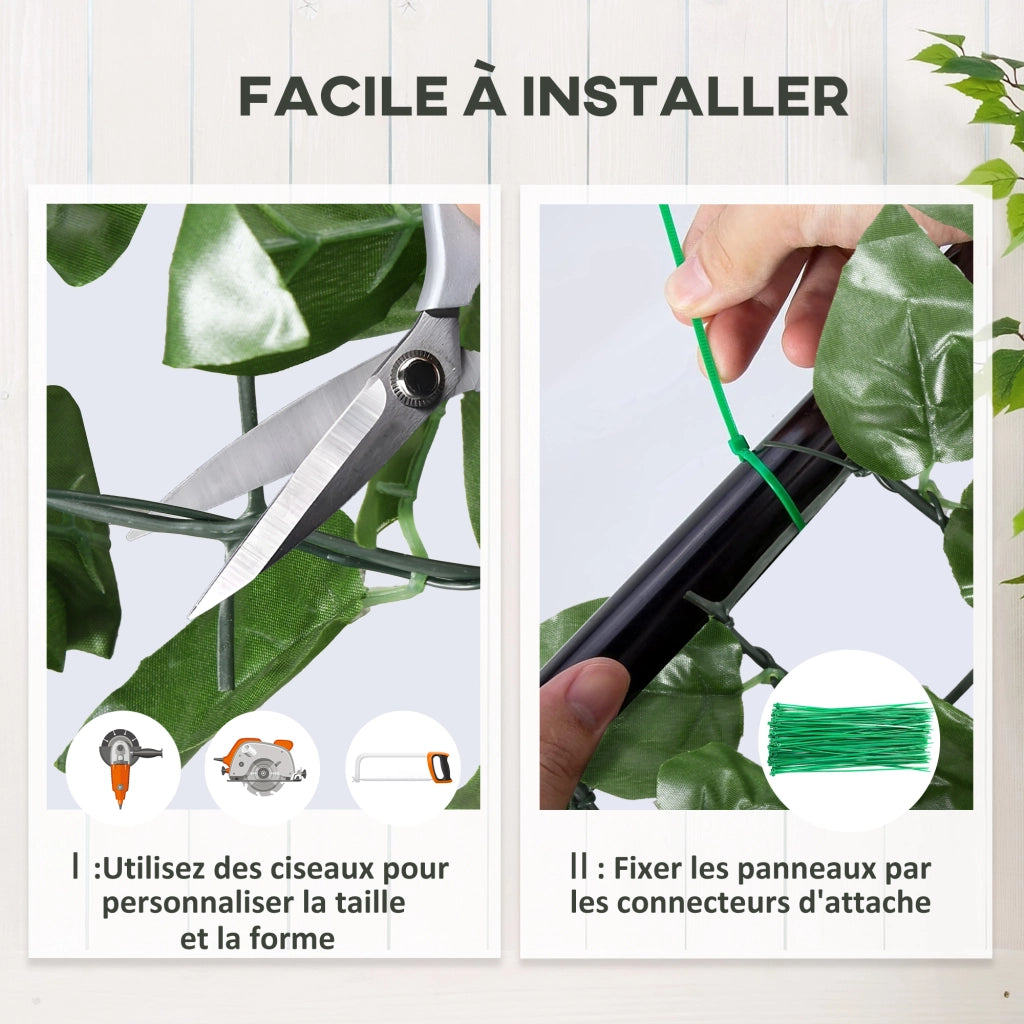 Siepe Artificiale Frangivista Rotolo 3x1m ¨C Xylo ¨C Fogliame Faggio Anti-UV Verde Scuro