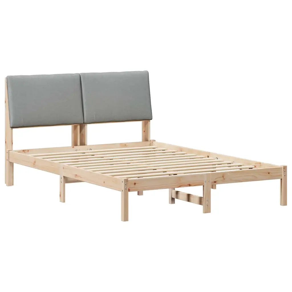 Letto matrimoniale | Letto per adulti | Struttura del Letto Marrone e grigio chiaro 160 x 200 cm