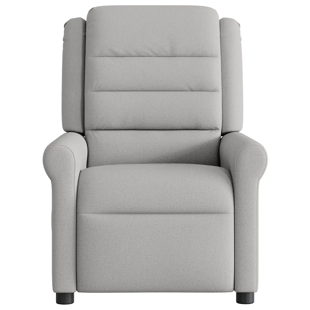 Poltrona | Sedia Relax Reclinabile Massaggio Elettrica Grigio Nuvola Tessuto