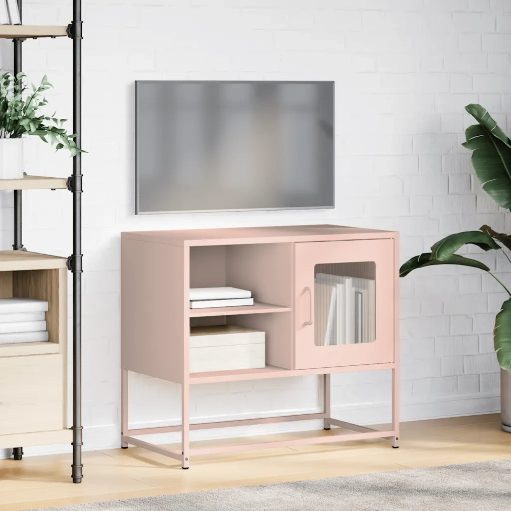 Mobile TV Rosa 68x39x60,5 cm in Acciaio 853387