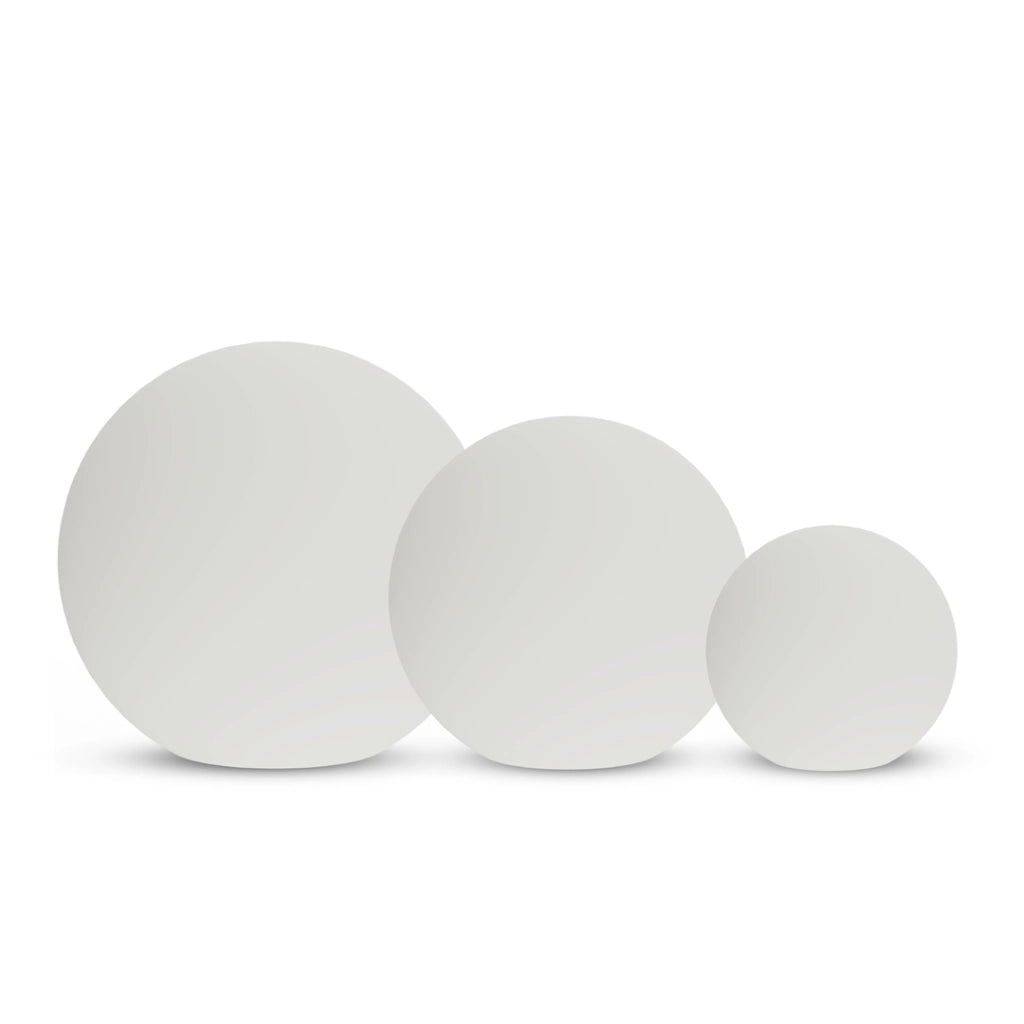 Lampada da giardino a sfera 40cm bianca E27 IP44 Eko-Light