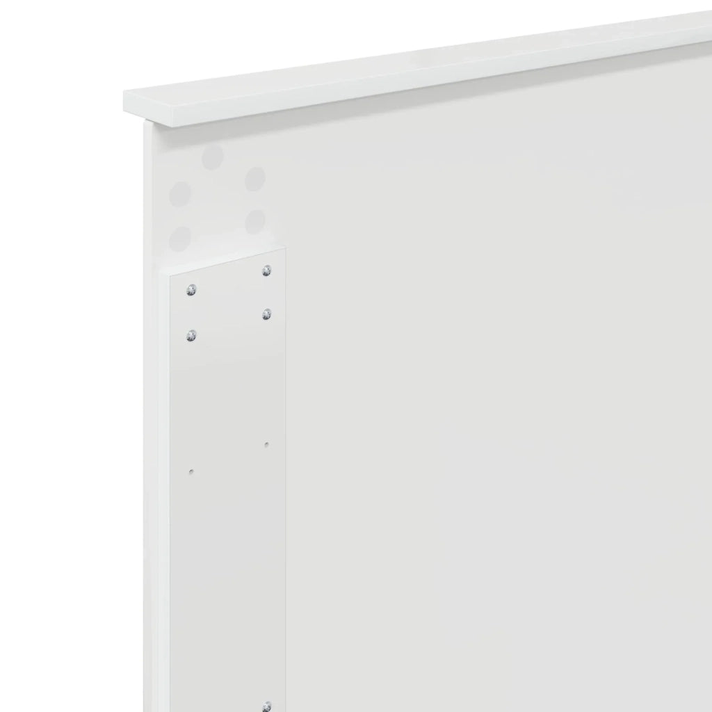 Testiera | Testata con Testiera | Testata Bianco Lucido 80 cm Legno multistrato
