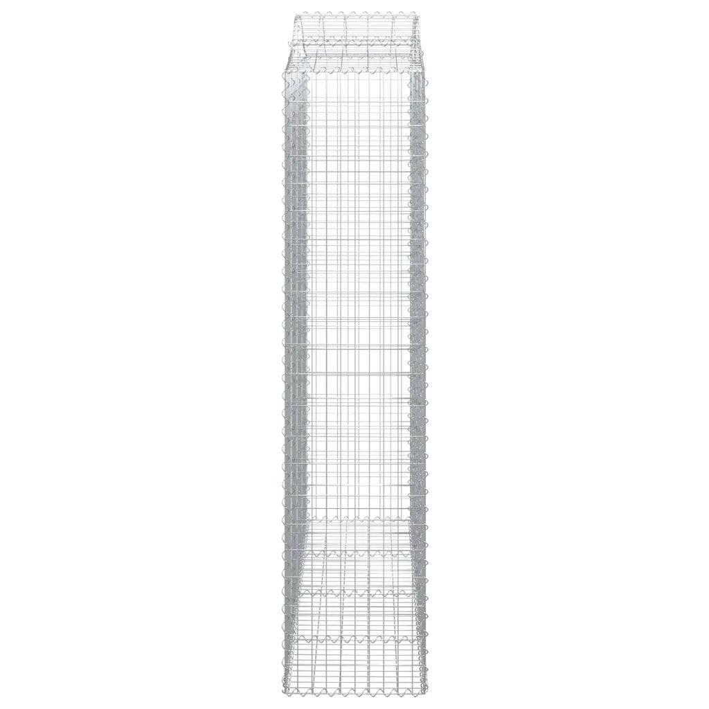 Cesti Gabbioni ad Arco 2 pz 200x50x220/240 cm Ferro Zincato 3145766