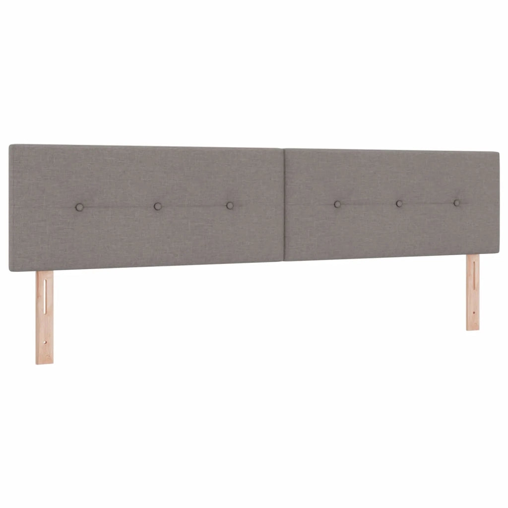 Letto box spring con materasso Tortora 200 x 200 cm Tessuto 3451039