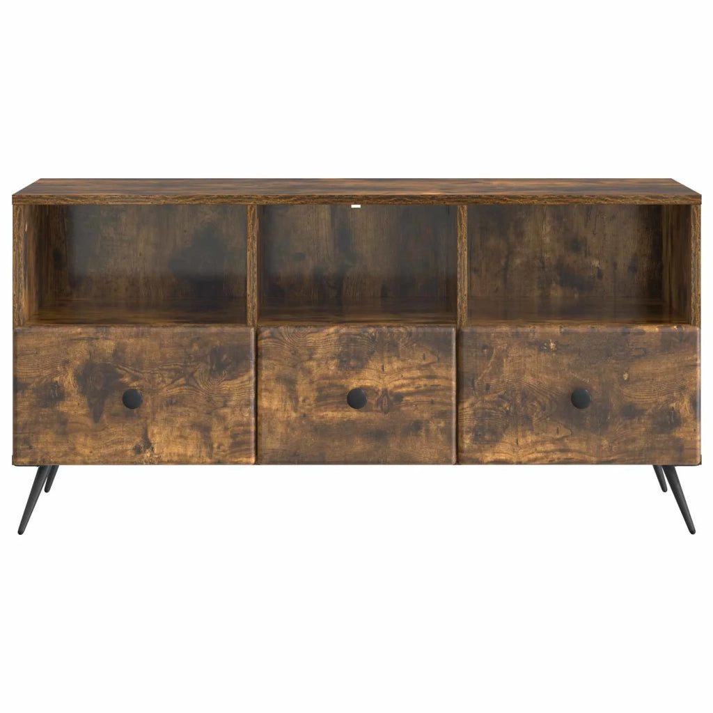 Mobile TV-Credenza per TV Rovere Fumo 102 x 34,5 x 50 cm Legno ingegnerizzato 487961