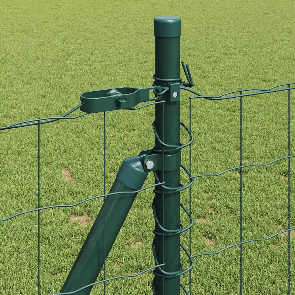 Recinzione da Giardino | Recinzione con Posto Verde 0,8 x 10 m Acciaio e PVC