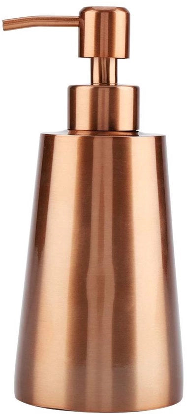 Dispensatore di sapone in acciaio inossidabile 350 ml - Dispensatore di sapone per parete - Dispensatore di sapone per doccia - Dispensatore di sapone per cucina - Progettazione antileak - Superficie di superficie in legno - Contenitore di sapone