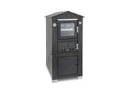 Forno a legna Domus 45x80cm antracite Clementi senza canna fumaria