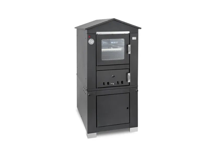 Forno a legna Domus 45x80cm antracite Clementi senza canna fumaria