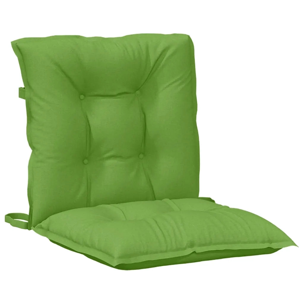Cuscini Sedia Schiena Bassa 6 pz | Cuscini per sedie Verde M¨¦lange 100x50x7 Tessuto