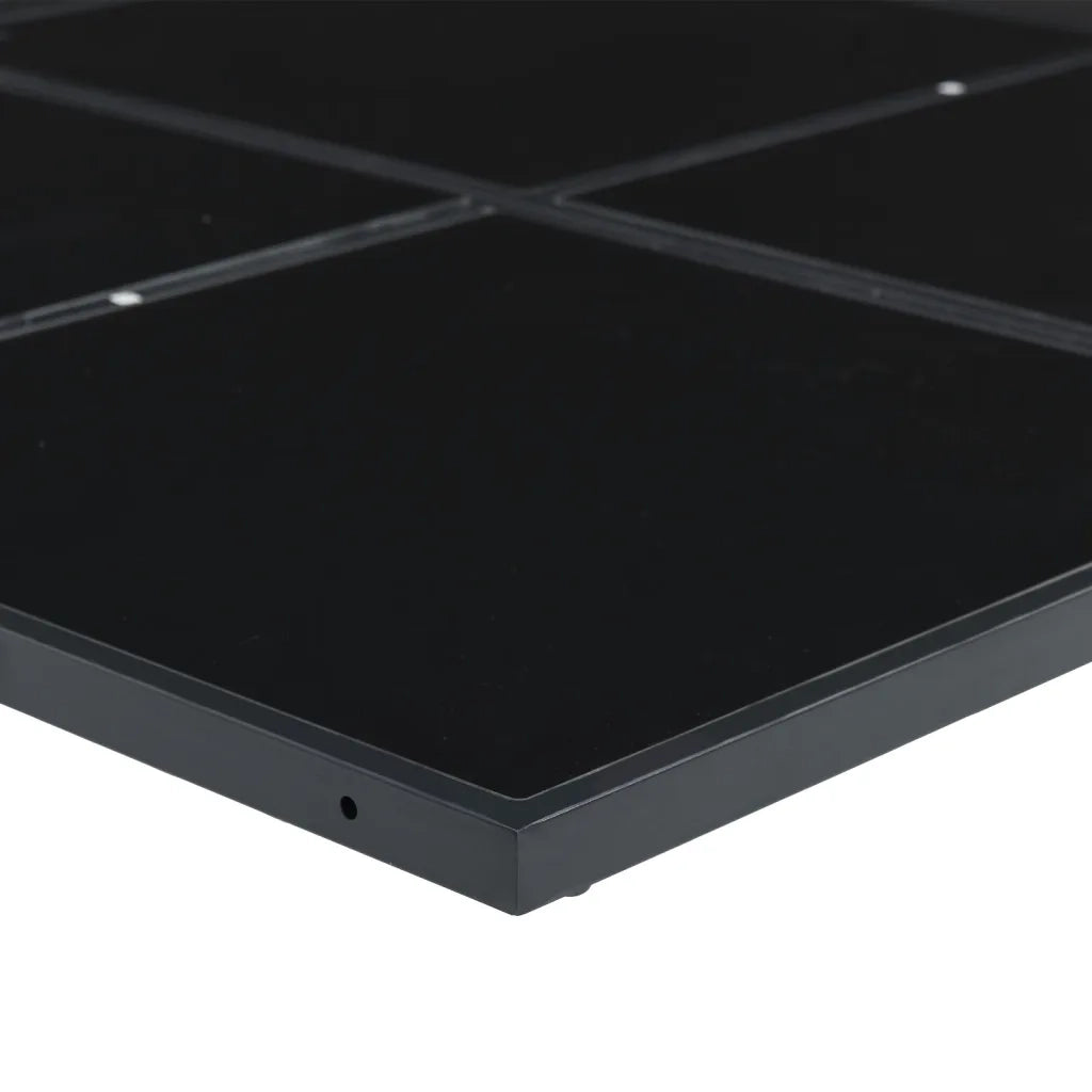 Set da Pranzo da Giardino con Cuscini Nero in Textilene 3295073