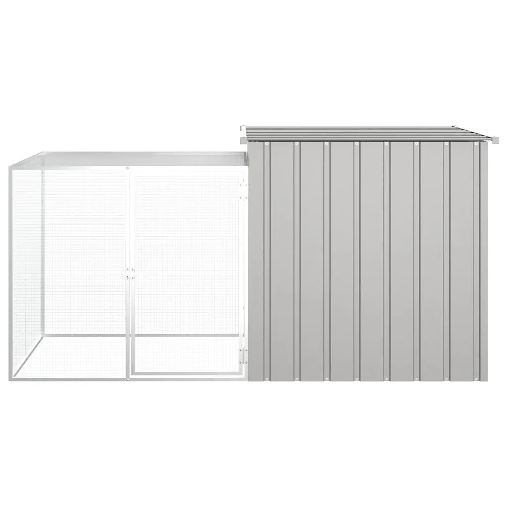 Gabbia per Polli grigio 200x91x100 cm Acciaio Zincato CFW1656361