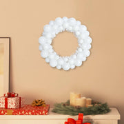 Corone di Palline di Natale 2 pcs Bianco 33 x 33 x 7 cm 42019680