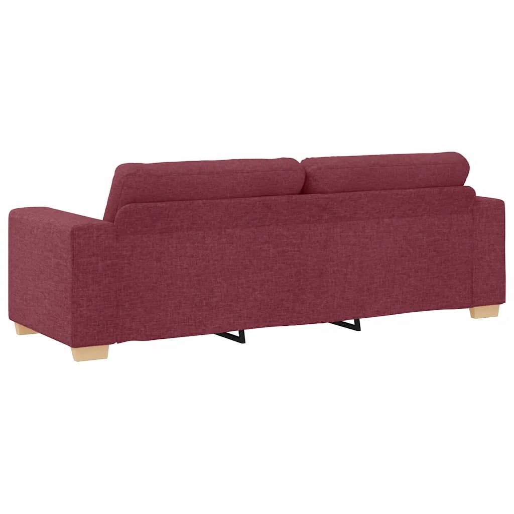 Divano 3-Persone con cuscino Rosso vino Tessuto 4105091