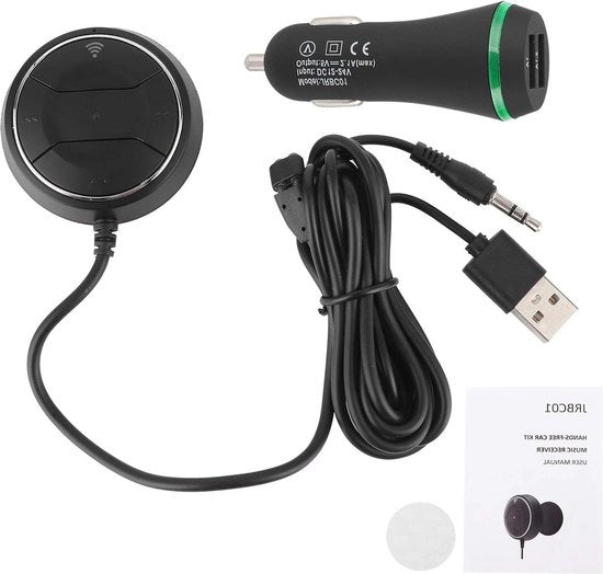 Kit di accessori Bluetooth senza fili V4.0 con funzione Handsfree NFC - Ricevitore di chiamata musicale - Porta AUX 3.5mm.