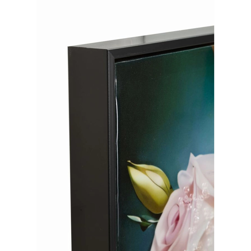 Dipinto su tela Fantasy B ritratto romantico con rose, 72x102 cm