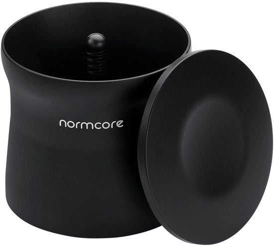 Doseerbeker magnetico 54 mm, unità di dosaggio per portafilter espresso, doseerbeker per barista per 54 mm portafilter, anodizzato in alluminio grigio scuro
