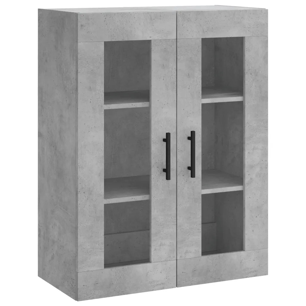 Credenza | Madia | Buffet da pranzo | Armadio da pranzo Grigio Cemento 69,5x34x180 cm in Legno Multistrato