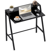 Scrivania per Computer con Cassetti e Gestione Cavi ¨C Minimal ¨C 84x45x85 cm, Nero