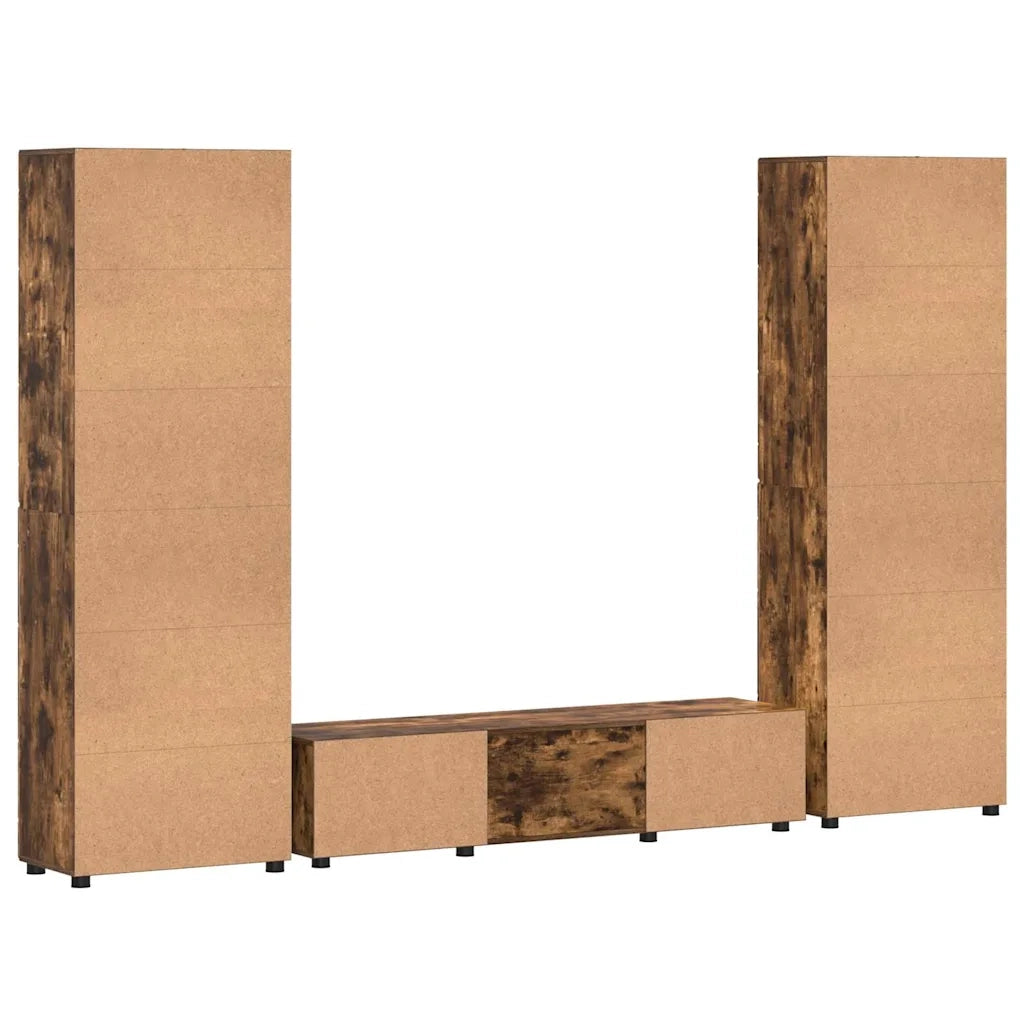 Set mobile TV FLORIN 3 pcs Rovere fumé Legno multistrato 3397999