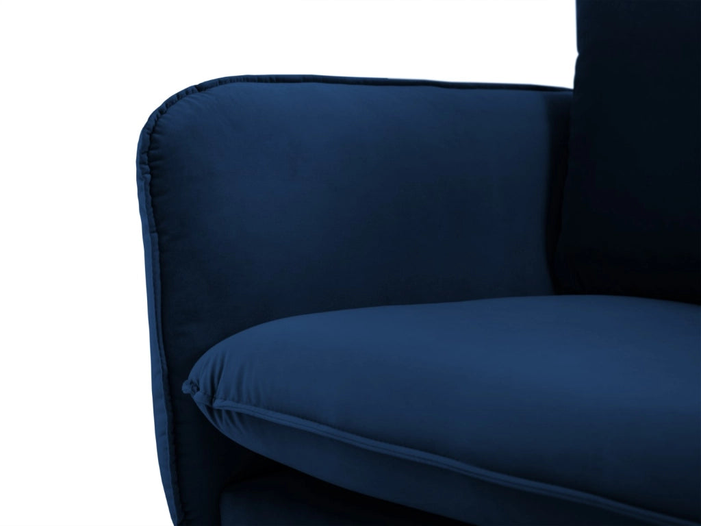 Cosmopolitan Design - Divano "Vienna" 3 posti in velluto blu reale 