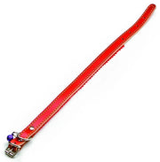 Utilia Pet COLLARE IN CUOIO FELPATO CON CAMPANELLINO X GATTO cm. 37x1,6 6.00 pz