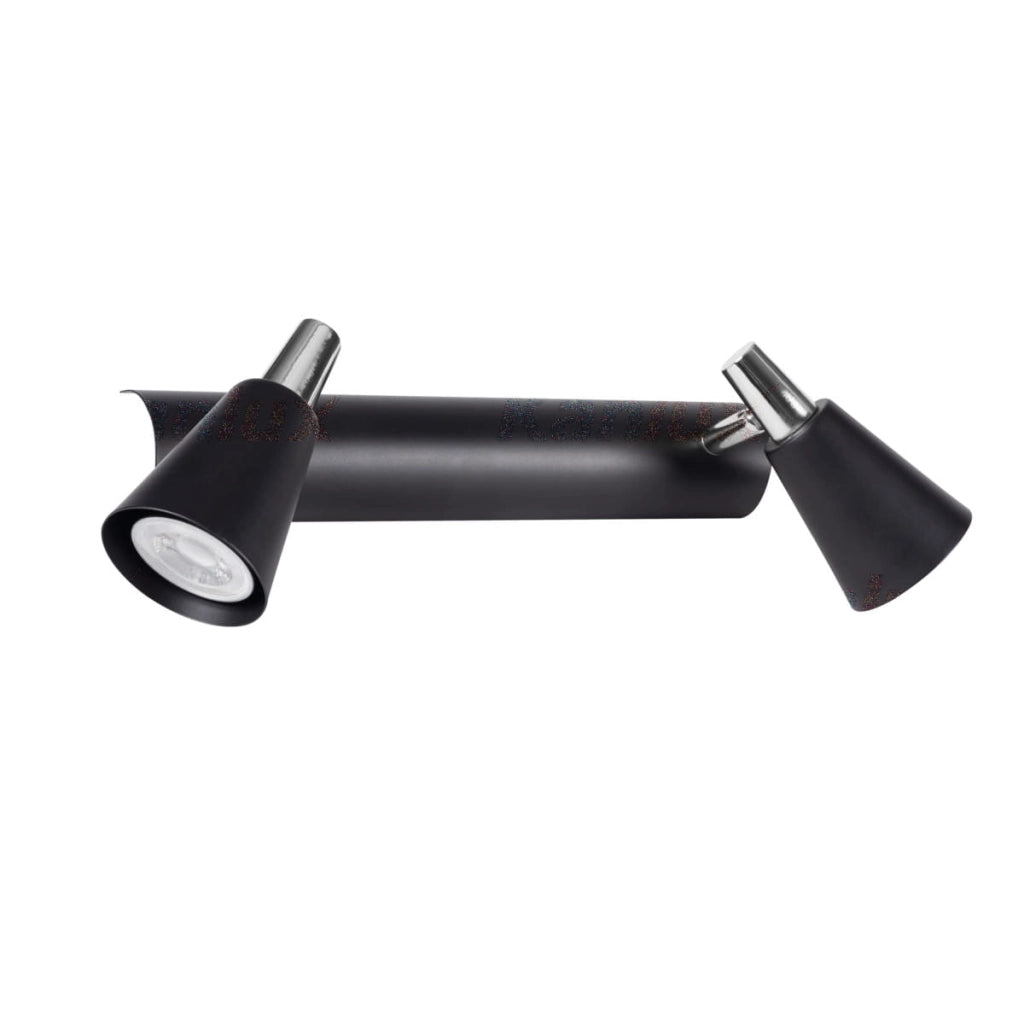 Plafoniera/Applique Kanlux SEMPRA 2xGU10 nera dimmerabile