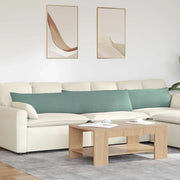 Cuscini da Divano 2 pz-Set di 2 Cuscini per Sofa Verde Mare 200 x 40 cm Tessuto in Cords
